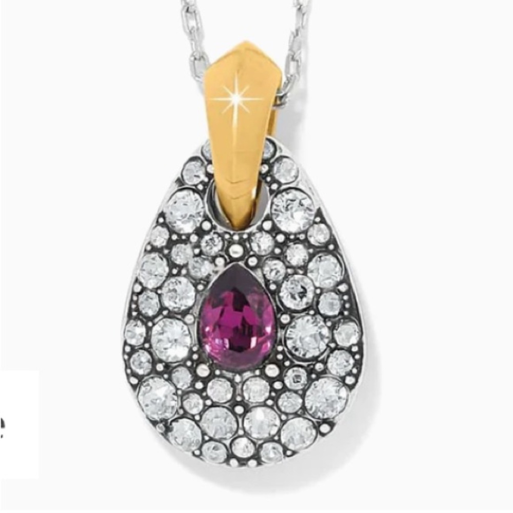 Brighton NWT Mystery of Love Crystal reversible necklace JM 7689